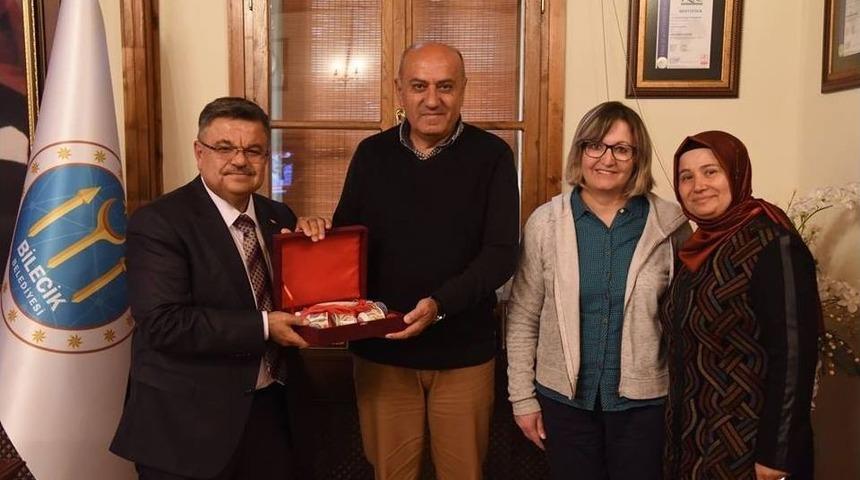 Eski Bilecik İl Emniyet M&uuml;d&uuml;r&uuml; Bektaş&rsquo;dan Başkan Yağcı&rsquo;ya Ziyaret