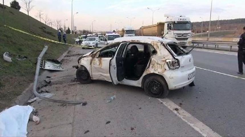 Tem'de Kaza:  1 &Ouml;l&uuml; 2 Yaralı