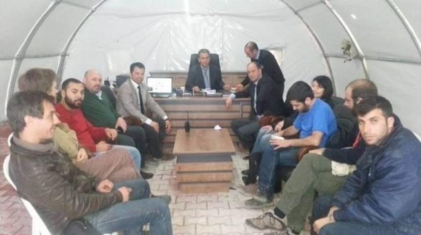 Şehit Aileleri Derneği Başkanı Yavuz, Suriyeli Sığınmacıları Ziyaret Etti