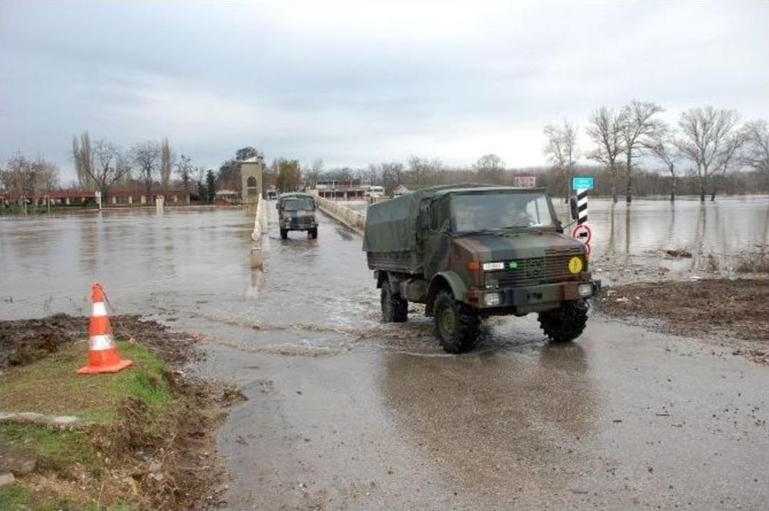 Edirne&rsquo;deki Sel Felaketi İ&ccedil;in Tsk Seferber Oldu