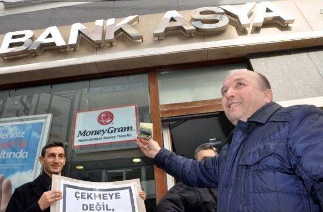 Çanakkale'de Bank Asya'ya Destek