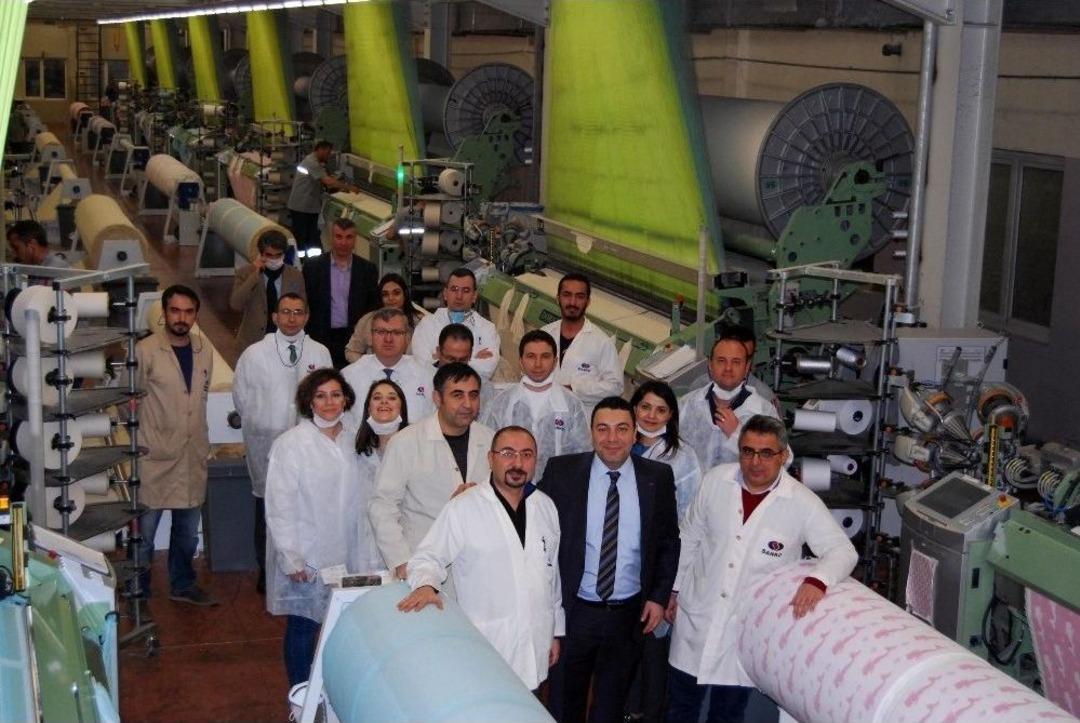 S&uuml;leyman Demirel &Uuml;niversitesi Yetkilileri, Sanko Tekstilde İncelemelerde Bulundu