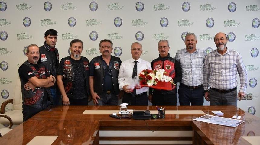 Başkan Kayda, Motosiklet Tutkunlarını Ağırladı