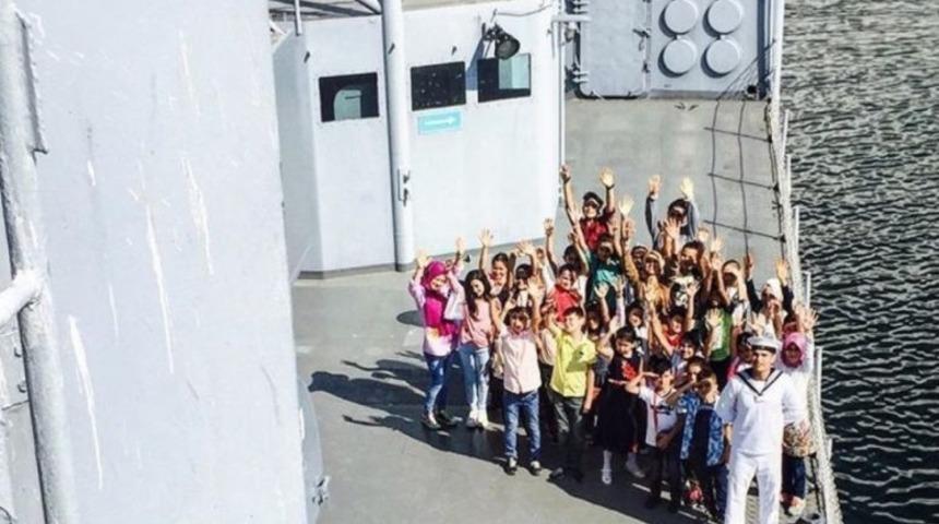 Kartepeli &Ccedil;ocuklar Gayret Gemi M&uuml;zesi&rsquo;ni Ziyaret Etti