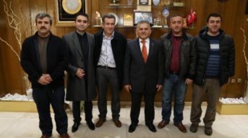 Hunat &Ccedil;arşı Y&ouml;netim Kurulu&rsquo;nden Melikgazi Belediyesi&rsquo;ne Ziyaret