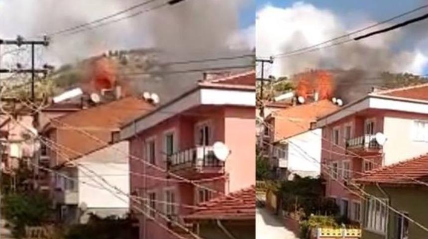 Yangın Korkulu Anlar Yaşattı