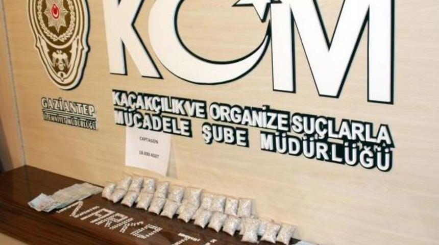 Gaziantep&rsquo;Te Uyuşturucu Hapa 2 Tutuklama