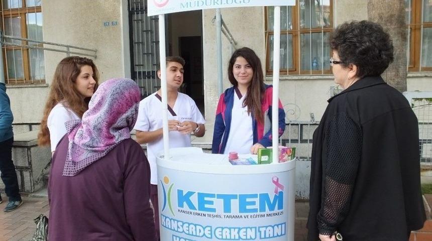 Burhaniye&rsquo;de Geleceğin Sağlık&ccedil;ıları Kansere Dikkat &Ccedil;ekti