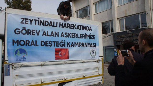 Çubuk’tan Afrin Kahramanı Mehmetçiklere Manevi Destek