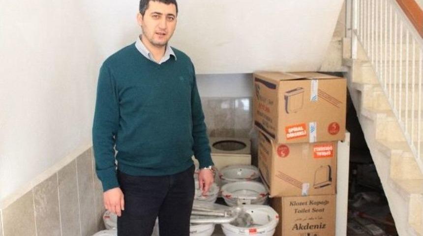 Geri D&ouml;n&uuml;ş&uuml;m Kampanyası İle Engelli Tuvaleti Malzemeleri Alındı