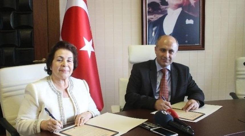 Me&uuml; Aysel Sabuncu Onkoloji Hastanesi&rsquo;nin Protokol&uuml; İmzalandı