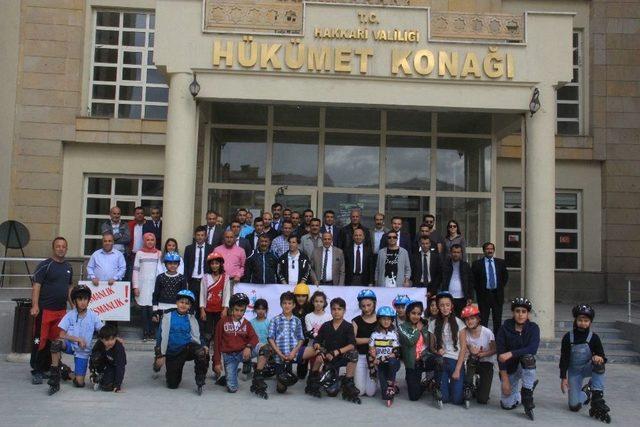 Hakkari&rsquo;de D&uuml;nya Y&uuml;r&uuml;y&uuml;ş G&uuml;n&uuml; Etkinlikleri 1