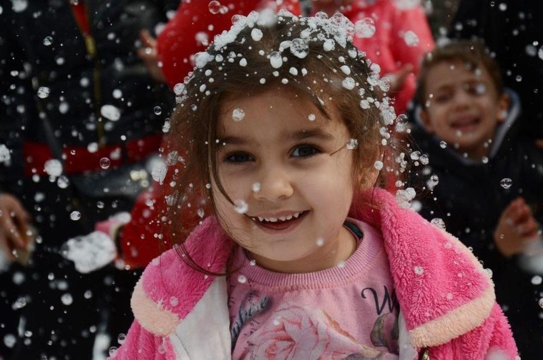 Mersin&rsquo;de Kar Festivali Coşkusu
