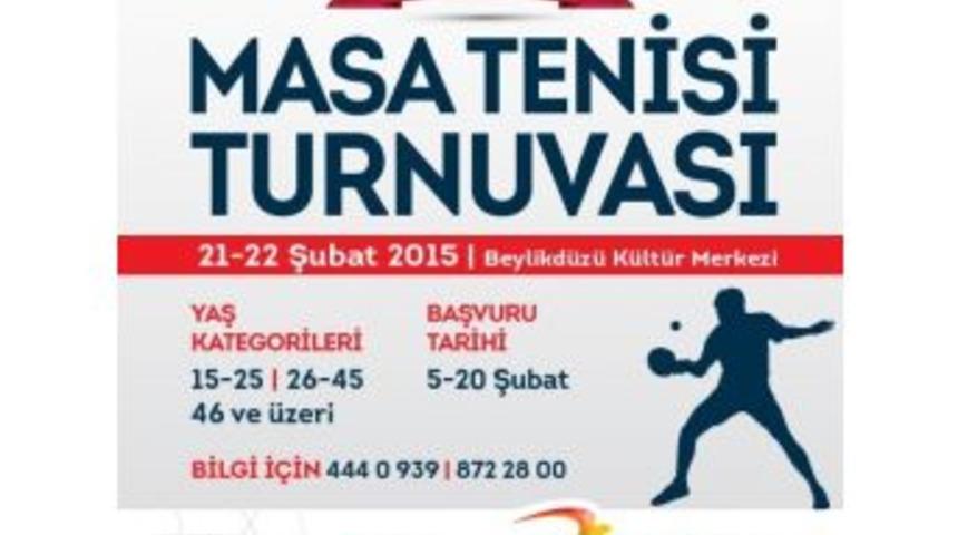 Beylikd&uuml;z&uuml;&rsquo;nde Masa Tenisi Turnuvası Başlıyor