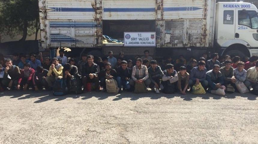 Siirt&rsquo;te 88 Ka&ccedil;ak M&uuml;lteci Yakalandı