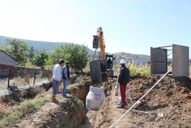 Gökçeören’de Altyapı Çalışmalarına Devam Ediliyor