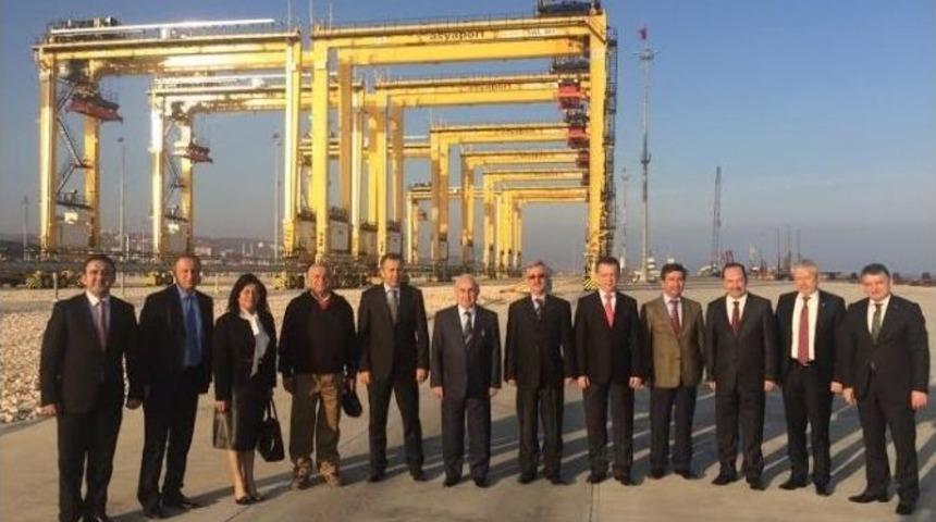 Trakya Kalkınma Ajansı Y&ouml;netimi Asyaport Limanı&rsquo;nı Gezdi