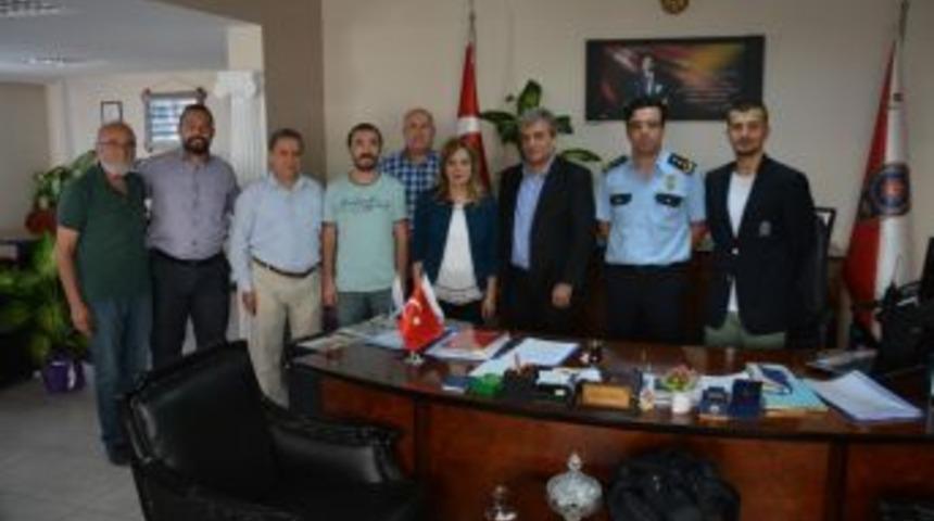 S&ouml;keli Gazetecilerden Emniyet M&uuml;d&uuml;r&uuml; Yal&ccedil;ın Şipal&rsquo;e Ziyaret