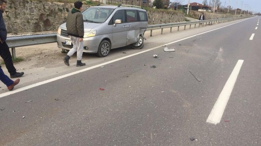 Kazada Otomobiller Kullanılmaz Hale Geldi