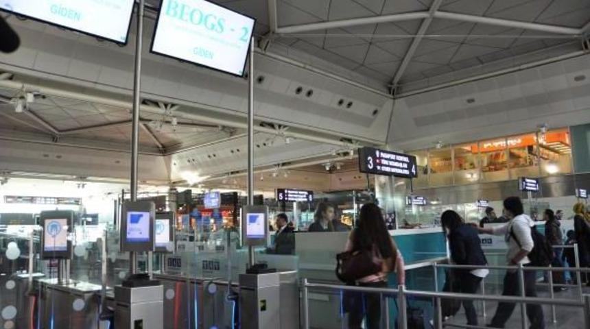 Parmak Izi Ile Pasaporttan Ge&ccedil;iş Bug&uuml;n Atat&uuml;rk Havalimanı&rsquo;Nda Başlıyor