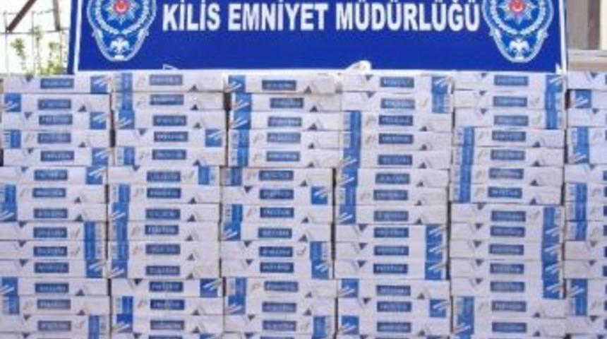 Kilis&rsquo;te, 20 Bin Paket Ka&ccedil;ak Sigara Yakalandı