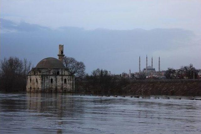 Edirne’de Sel Ve Su Taşkını Nehirden Görüntülendi