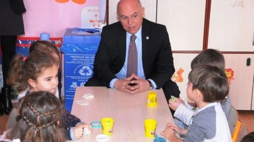S&uuml;leymanpaşa Belediye Başkanı Eşkinat, Anaokulu &Ouml;ğrencileri İle Bir Araya Geldi