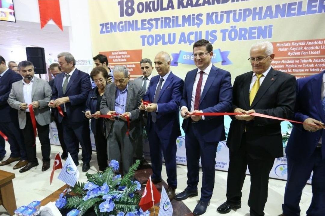 Merkezefendi&rsquo;nin Kazandırdığı 18 K&uuml;t&uuml;phane T&ouml;renle A&ccedil;ıldı