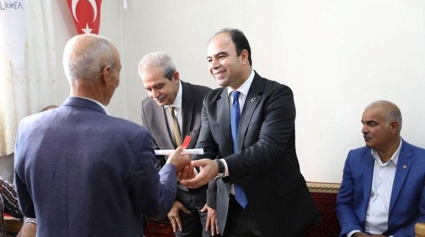 Haliliye’de Vatandaşların Tapu Sevinci