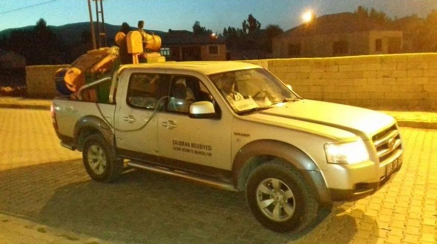 &Ccedil;aldıran Belediyesi, Haşerelere Y&ouml;nelik İla&ccedil;lama &Ccedil;alışmalarını Sonlandırdı