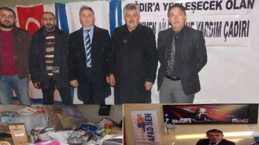 Afad-sen&rsquo;den Yardım &Ccedil;adırına Ziyaret
