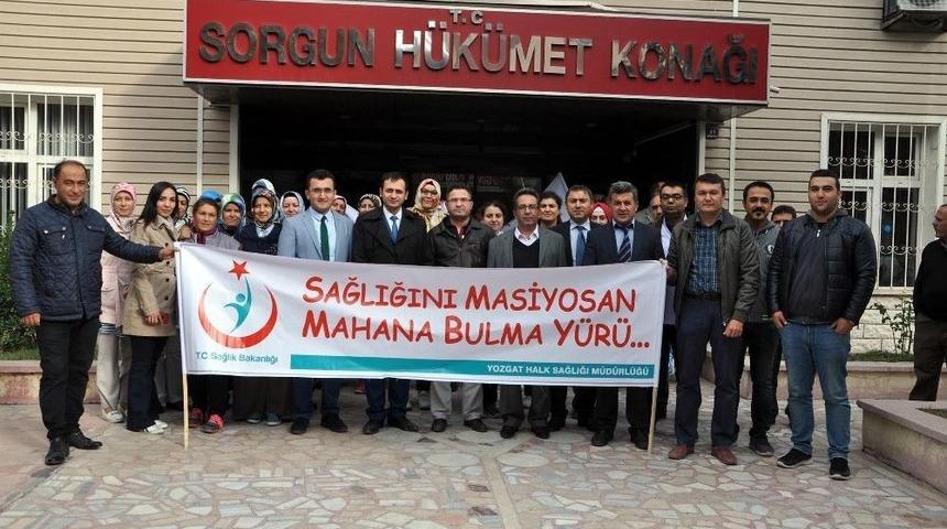 Sorgun&rsquo;da &rsquo;3 Ekim D&uuml;nya Y&uuml;r&uuml;y&uuml;ş G&uuml;n&uuml;&rsquo; Etkinliği