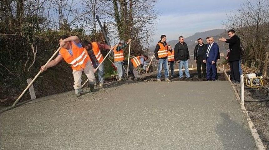 Altınordu&rsquo;da Beton Yol Seferberliği