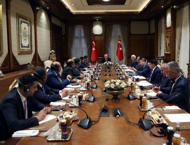 Cumhurbaşkanı Erdoğan, &Uuml;rd&uuml;n Temsilciler Meclisi Başkanı Tarawneh&rsquo;i Kabul Etti 1