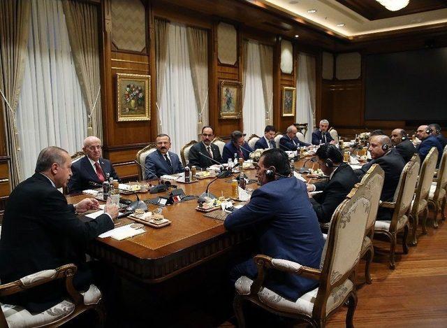 Cumhurbaşkanı Erdoğan, &Uuml;rd&uuml;n Temsilciler Meclisi Başkanı Tarawneh&rsquo;i Kabul Etti 2