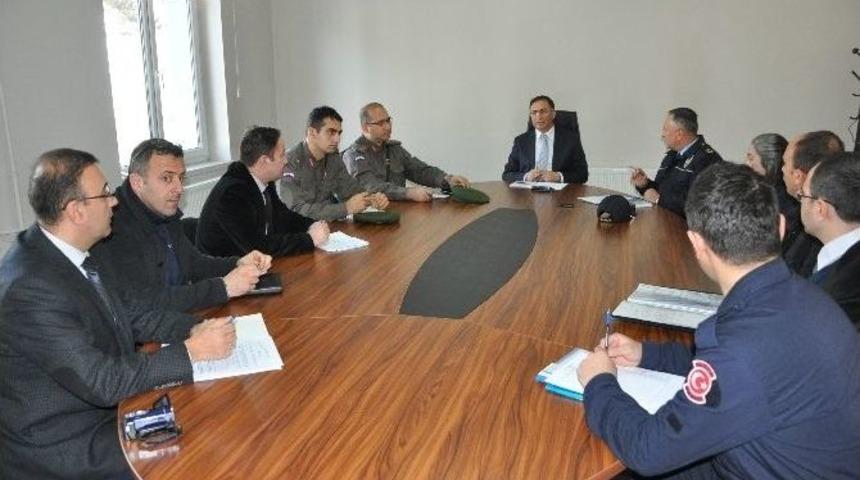Boz&uuml;y&uuml;k&rsquo;te "il&ccedil;e Spor G&uuml;venlik Kurulu" Toplantısı