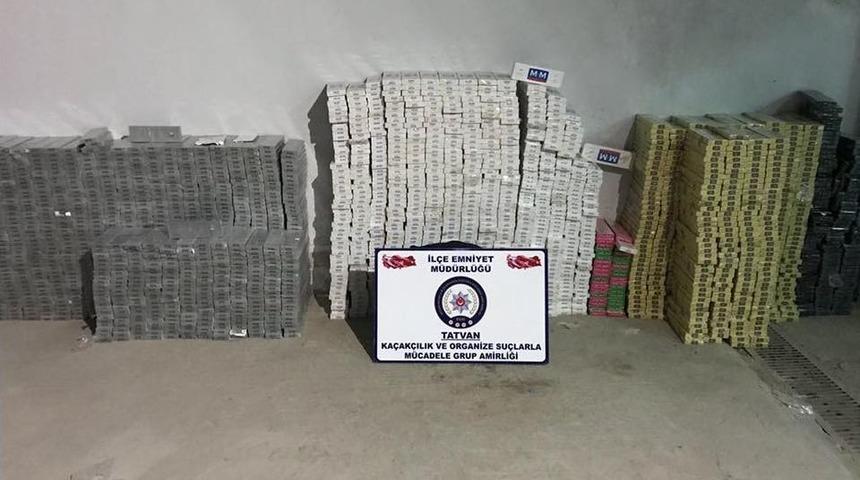 Tatvan&rsquo;da 26 Bin 500 Paket Ka&ccedil;ak Sigara Ele Ge&ccedil;irildi