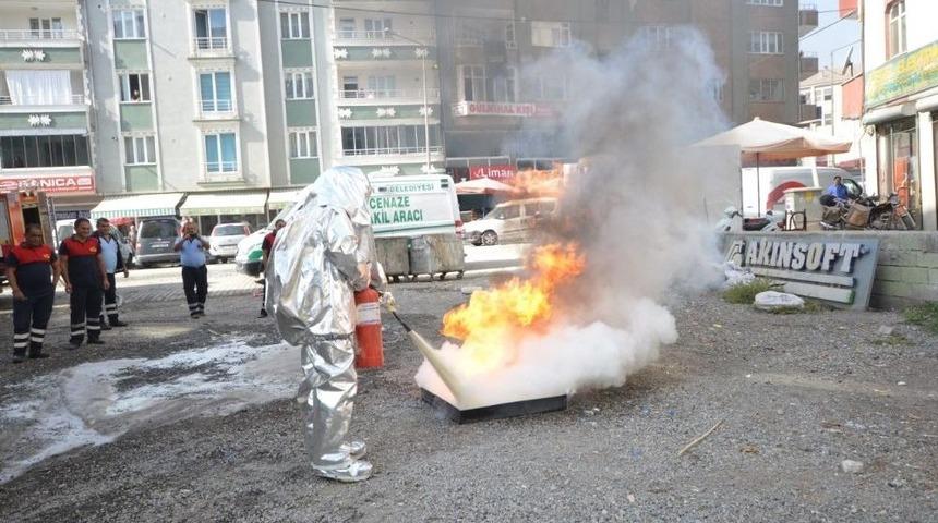 Iğdır’da Yangın Tatbikatı