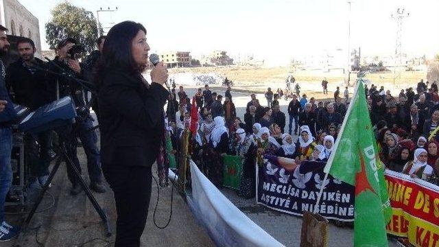 &Ouml;calan&rsquo;a &Ouml;zg&uuml;rl&uuml;k Ve Cizre Halkıyla Dayanışma Mitinglerinin Startı Nusaybin&rsquo;de Verildi 1