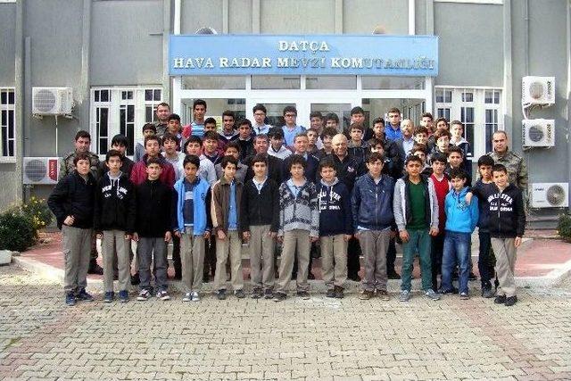 Dat&ccedil;a Hava Radar Mevzi Komutanlığı &Ouml;ğrencileri Ağırladı 3