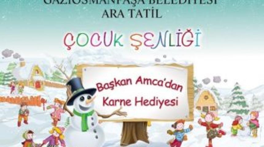Başkan Amcadan &Ccedil;ocuklara Ara Tatil Hediyesi Geldi