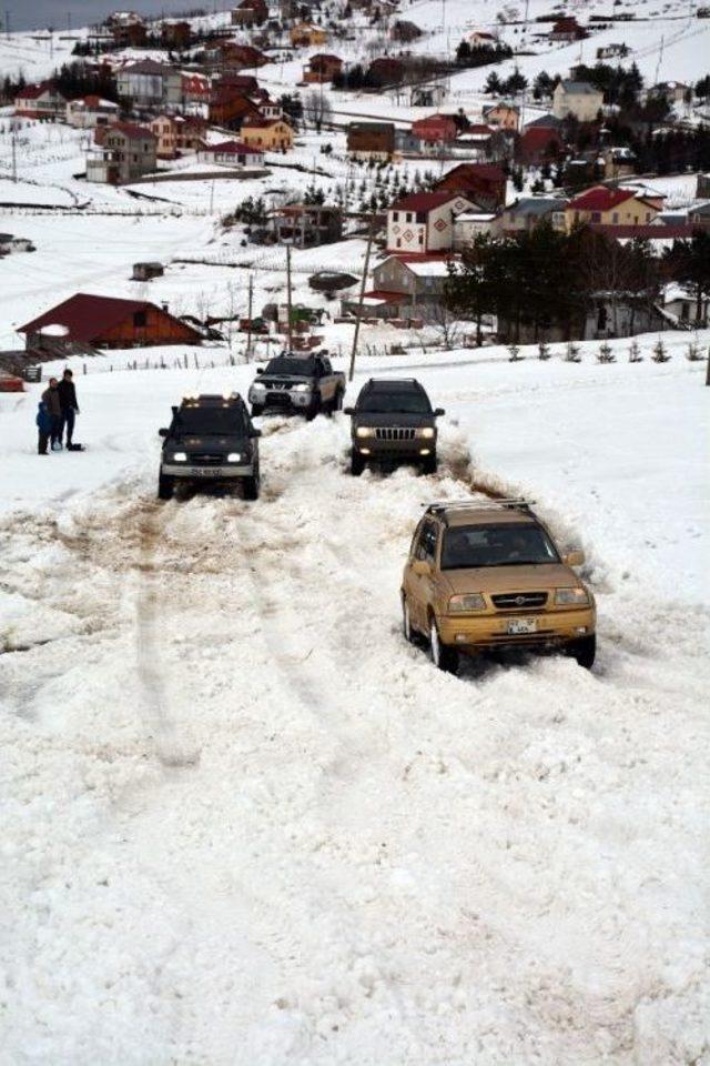 2 Bin Rakımlı Yaylada Kar Üstünde Ofroad Keyfi 2