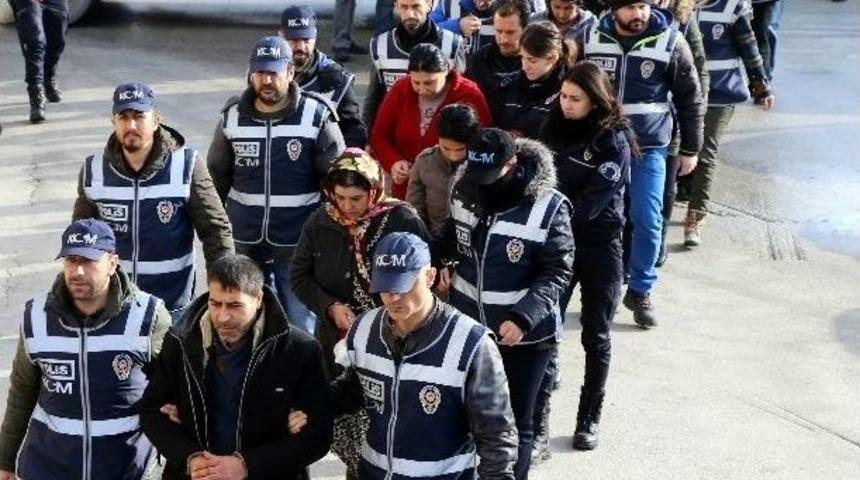 Uyuşturucu Operasyonunun 14 Ş&uuml;phelisi Adliyede