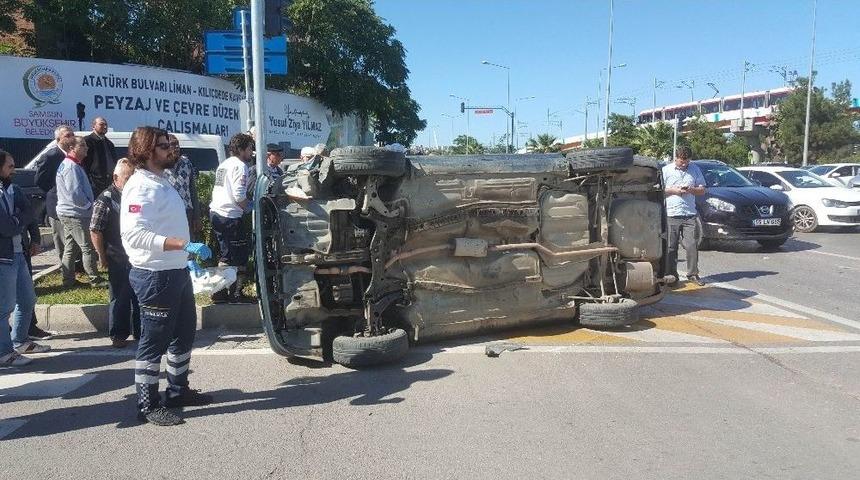 Samsun&rsquo;da Zincirleme Trafik Kazası