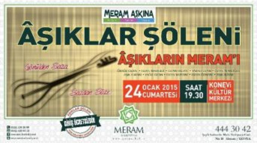 Aşıklar Ş&ouml;leni Meram&rsquo;da