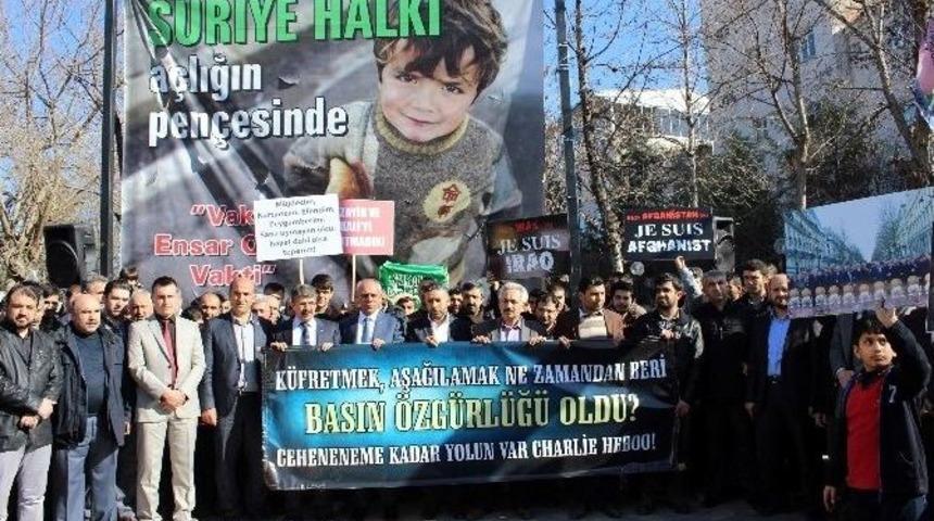 Adıyaman&rsquo;da Charlie Hebdo Protestosu