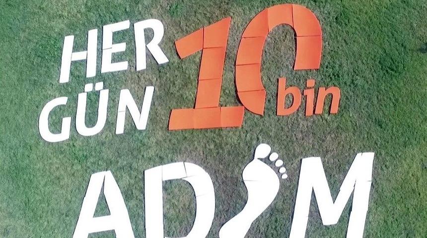 Bin &Ouml;ğrenci &ldquo;her G&uuml;n 10 Bin Adım&rdquo; Logosu Oluşturdu