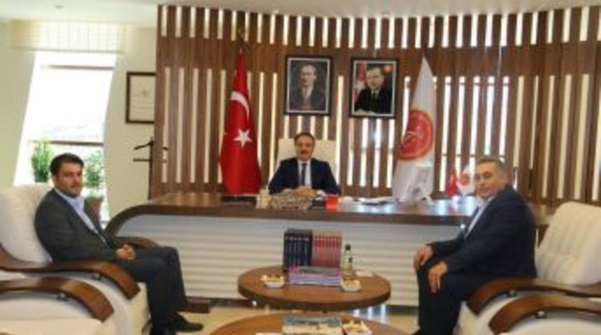 Mhp İl Başkanı Kaya, Rekt&ouml;r Bağlı&rsquo;yı Ziyaret Etti