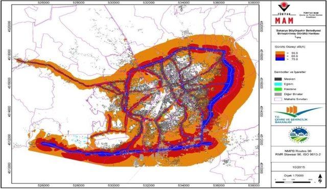 Sakarya’nın Gürültü Haritası Hazır