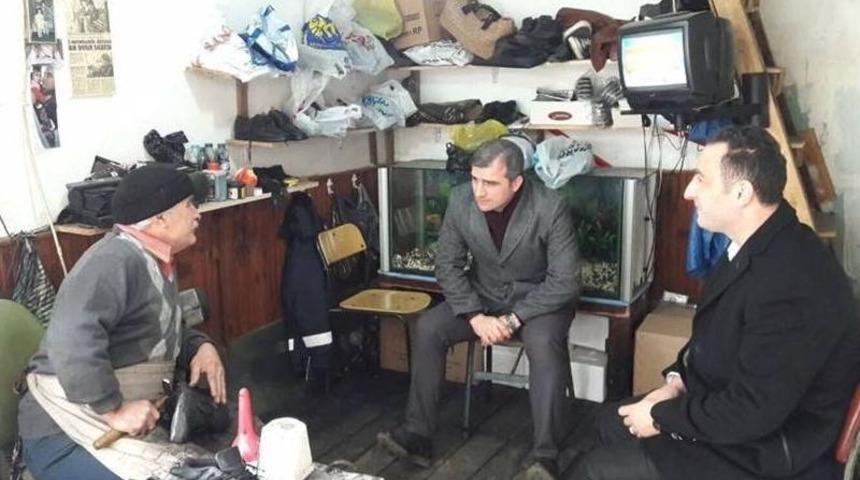 Başkan Yemenici Esnafları Ziyaret Etti